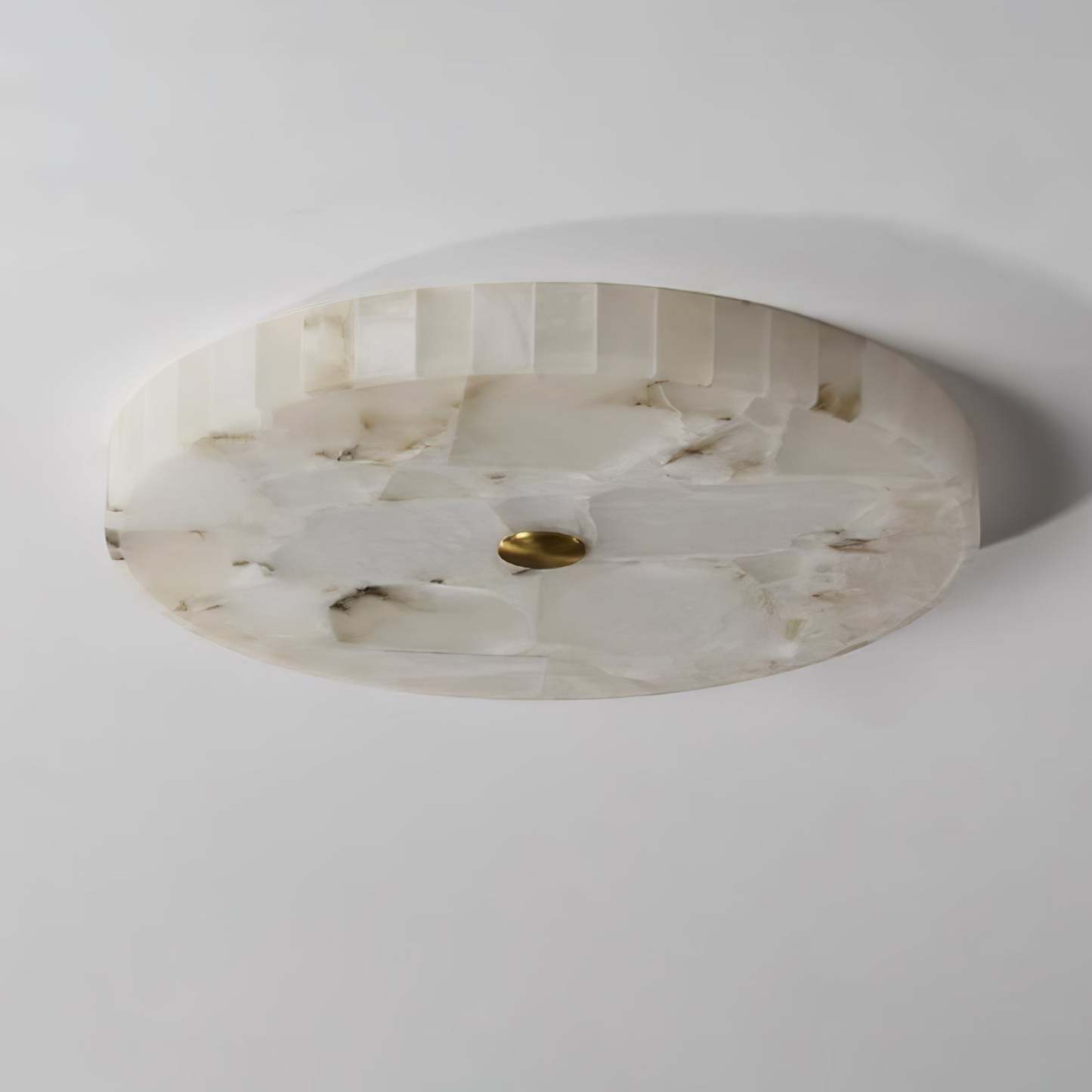 Round Alabaster Ceiling Lamp