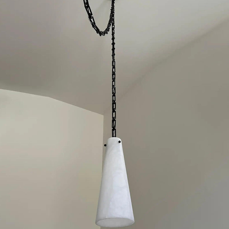 5-Light Lucca Vintage Alabaster Pendant Cluster