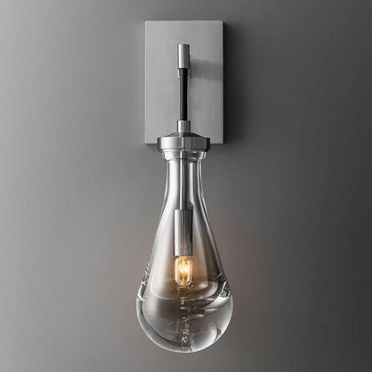 Raindrop Wall Sconce Using Cord