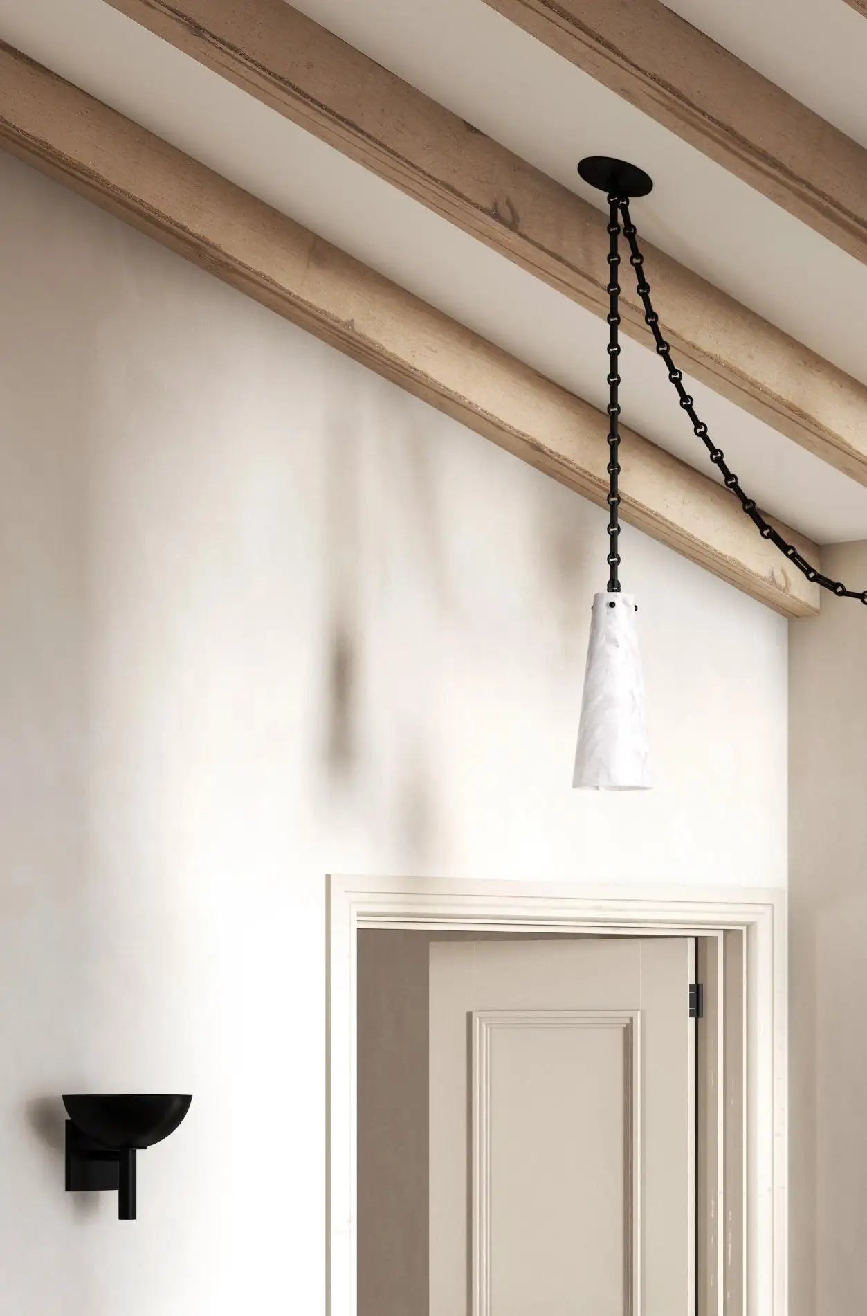 3-Light Lucca Vintage Alabaster Pendant Cluster