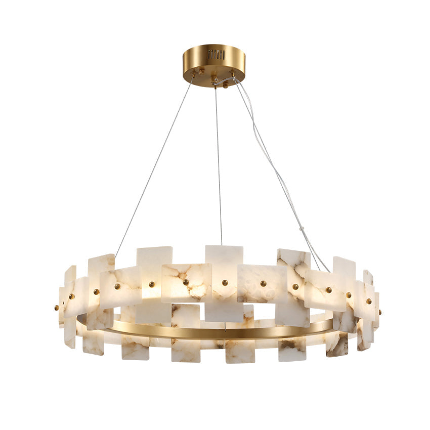 Alabaster Halo Chandelier