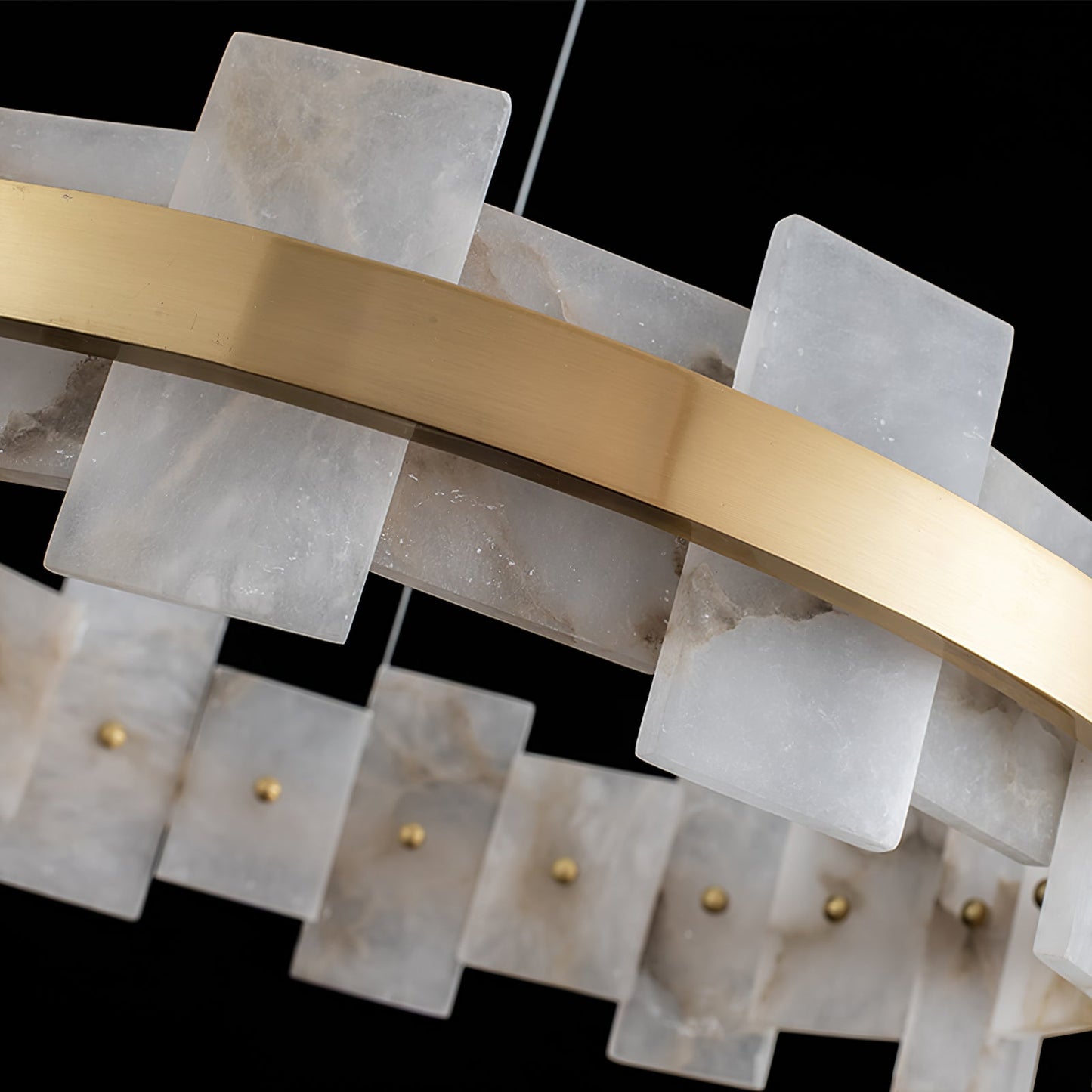 Alabaster Halo Chandelier