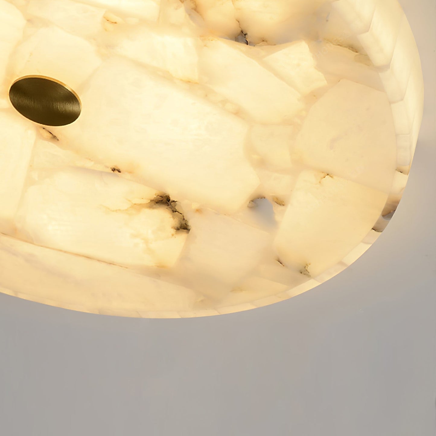 Round Alabaster Ceiling Lamp