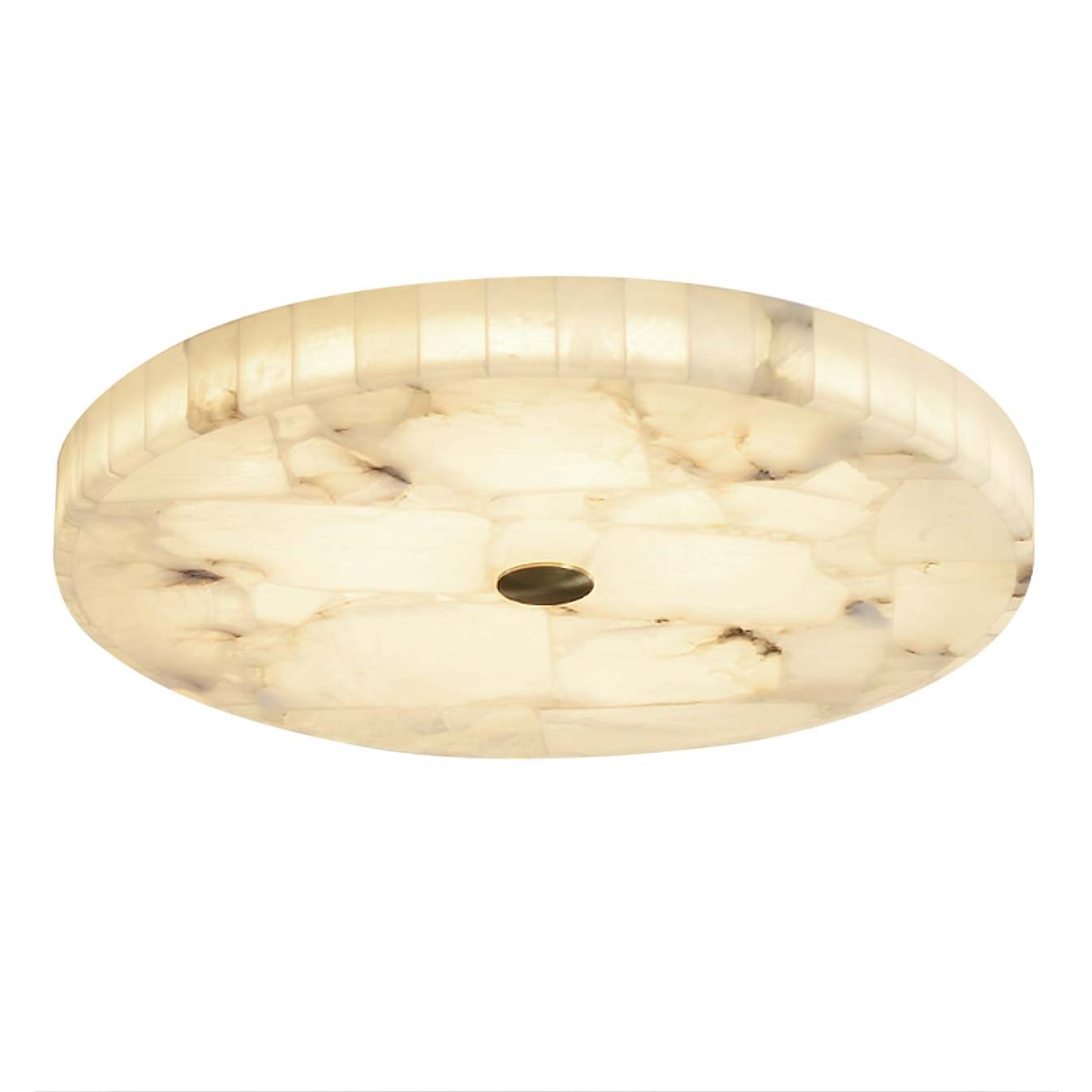 Round Alabaster Ceiling Lamp