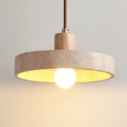 Piedra Travertine Pendant Light