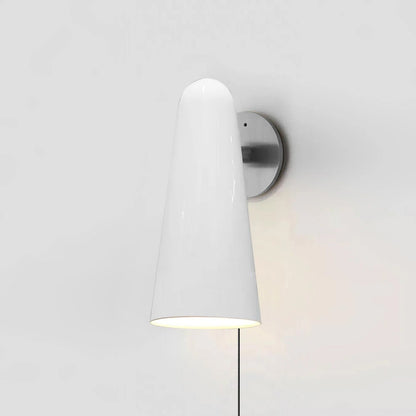 Conical Glass Plug-in Wall Lamp