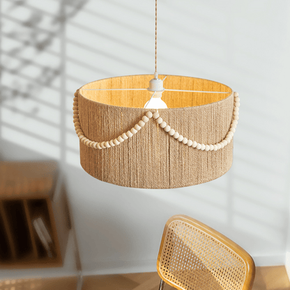 Beaded Boho Pendant Lamp