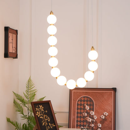 Acrylic Pearl Necklace Chandelier