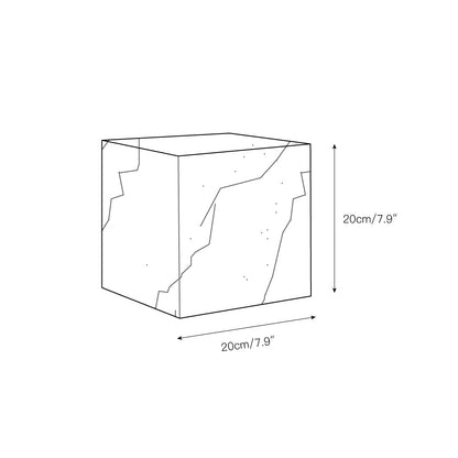 Alabaster Cubic Table Lamp