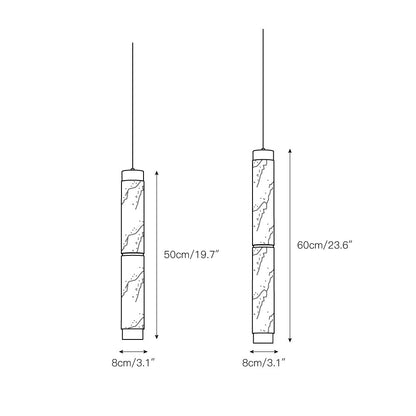 Alabaster Strip Pendant Light