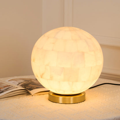 Alabaster Ball Table Lamp