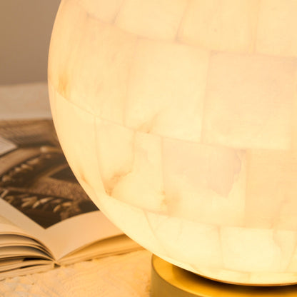 Alabaster Ball Table Lamp
