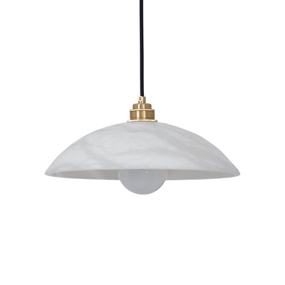 Alabaster Dome Pendant Light