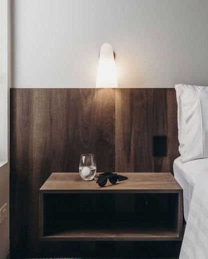 Conical Glass Plug-in Wall Lamp