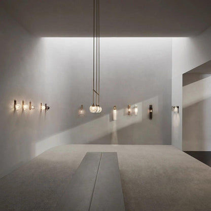 Conical Glass Plug-in Wall Lamp