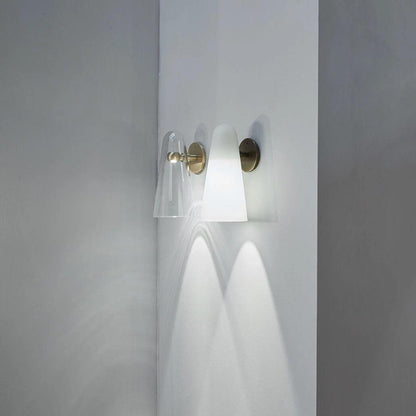 Conical Glass Plug-in Wall Lamp
