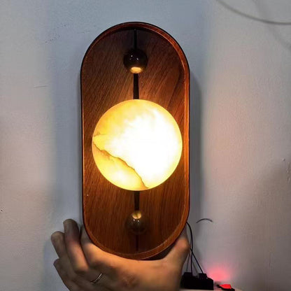 Bezel Alabaster Wall Lamp