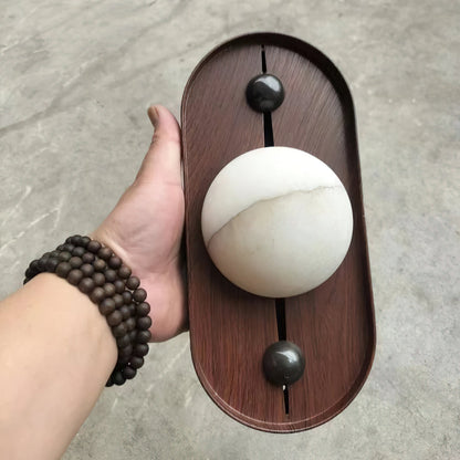 Bezel Alabaster Wall Lamp