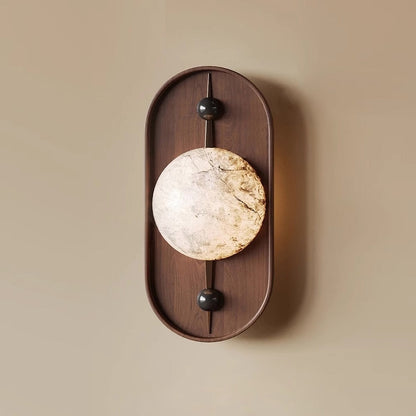 Bezel Alabaster Wall Lamp