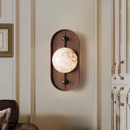 Bezel Alabaster Wall Lamp