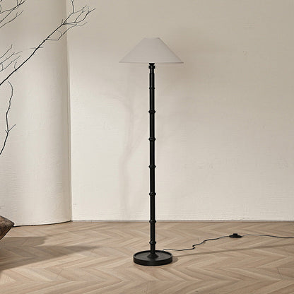 Black Bamboo Floor Lamp
