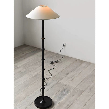 Black Bamboo Floor Lamp