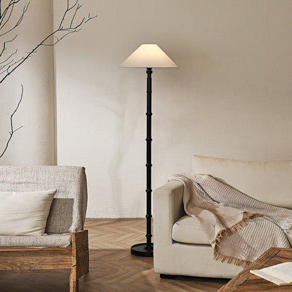 Black Bamboo Floor Lamp