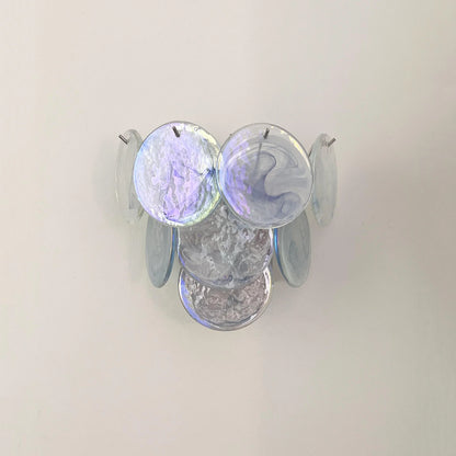Blue Vintage Murano Glass Wall Lamp