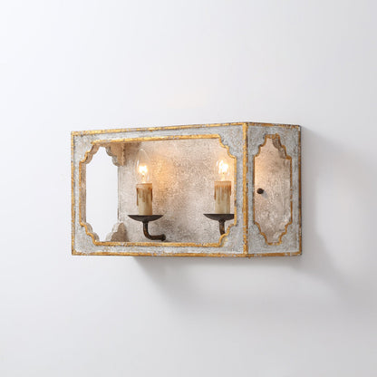 Boho Rustic Cube Sconce