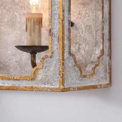 Boho Rustic Cube Sconce