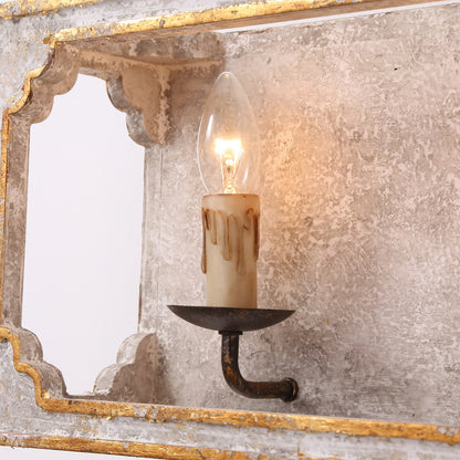 Boho Rustic Cube Sconce