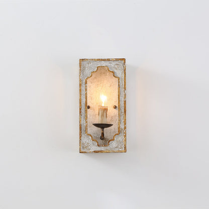 Boho Rustic Cube Sconce
