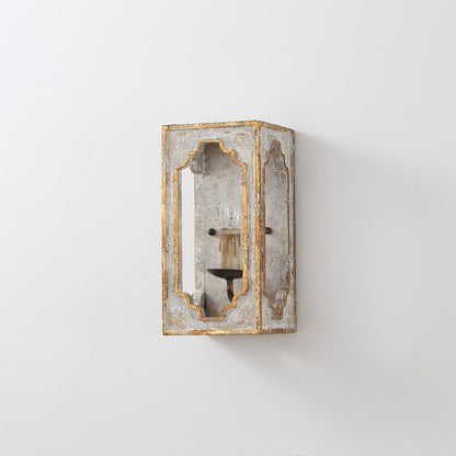 Boho Rustic Cube Sconce