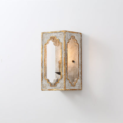 Boho Rustic Cube Sconce