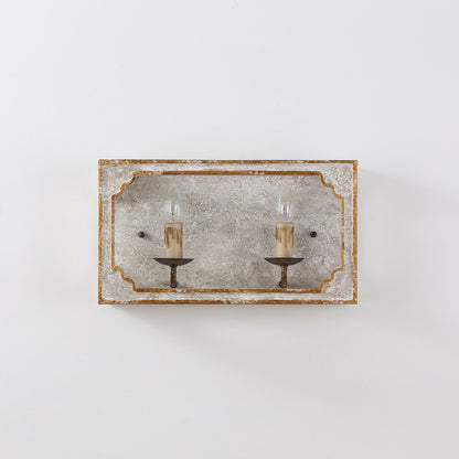 Boho Rustic Cube Sconce