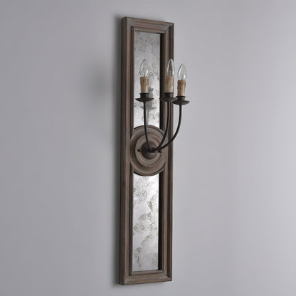 Candle 3-Light Mirrored Sconce