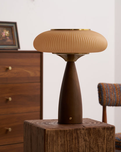 Cielo Wooden Rechargeable Table Lamp