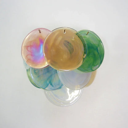 Colorful Murano Disc Wall Lamp