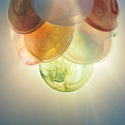 Colorful Murano Disc Wall Lamp