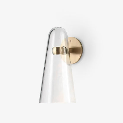Conical Glass Plug-in Wall Lamp