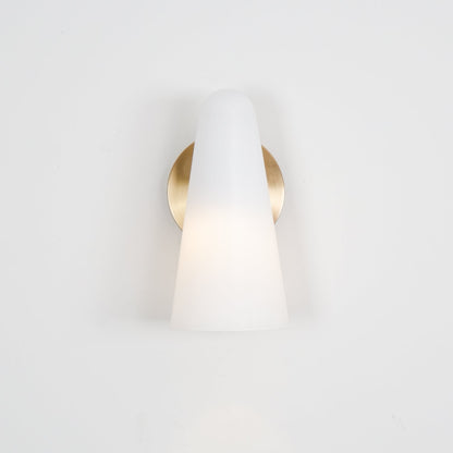 Conical Glass Plug-in Wall Lamp