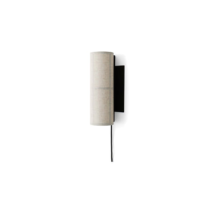 Cylinder Fabric Plug-in Wall Lamp