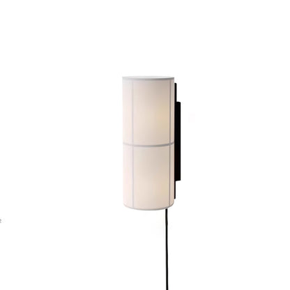 Cylinder Fabric Plug-in Wall Lamp