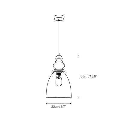 Delmare Glass Pendant Lamp