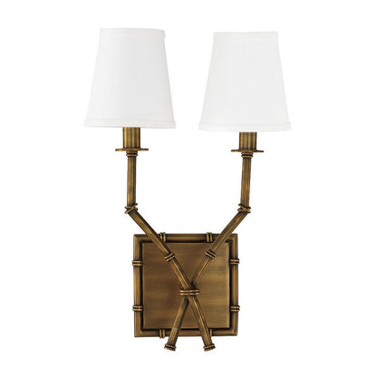 Double Arm Bamboo Sconce