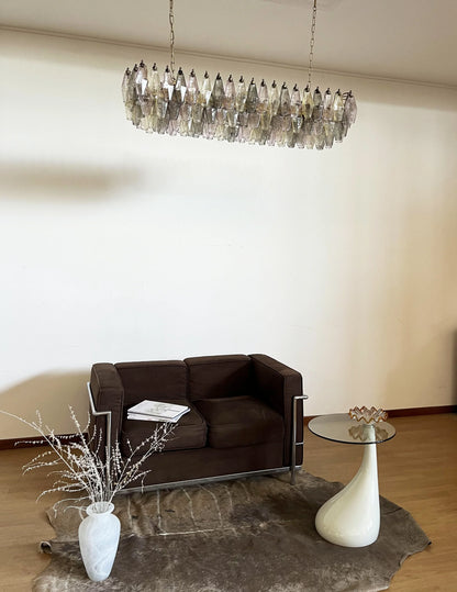 Elegant Multicolored Murano Poliedri Chandelier