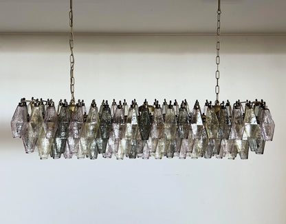 Elegant Multicolored Murano Poliedri Chandelier