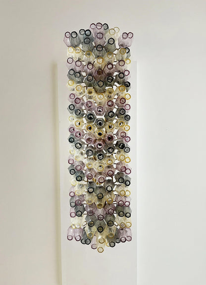 Elegant Multicolored Murano Poliedri Chandelier