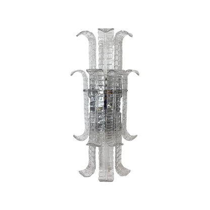 Elegant Murano Leaf Shape Glass Wall Sconce