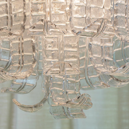 Elegant Murano Leaf Shaped Ceiling Lamp